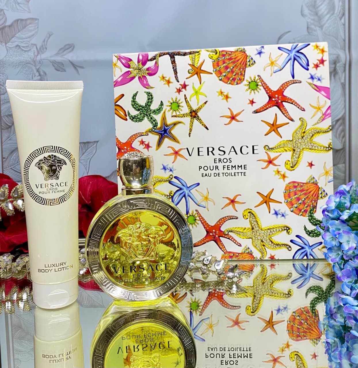 SET VERSACE EROS FEMME EDT 2 PIEZAS