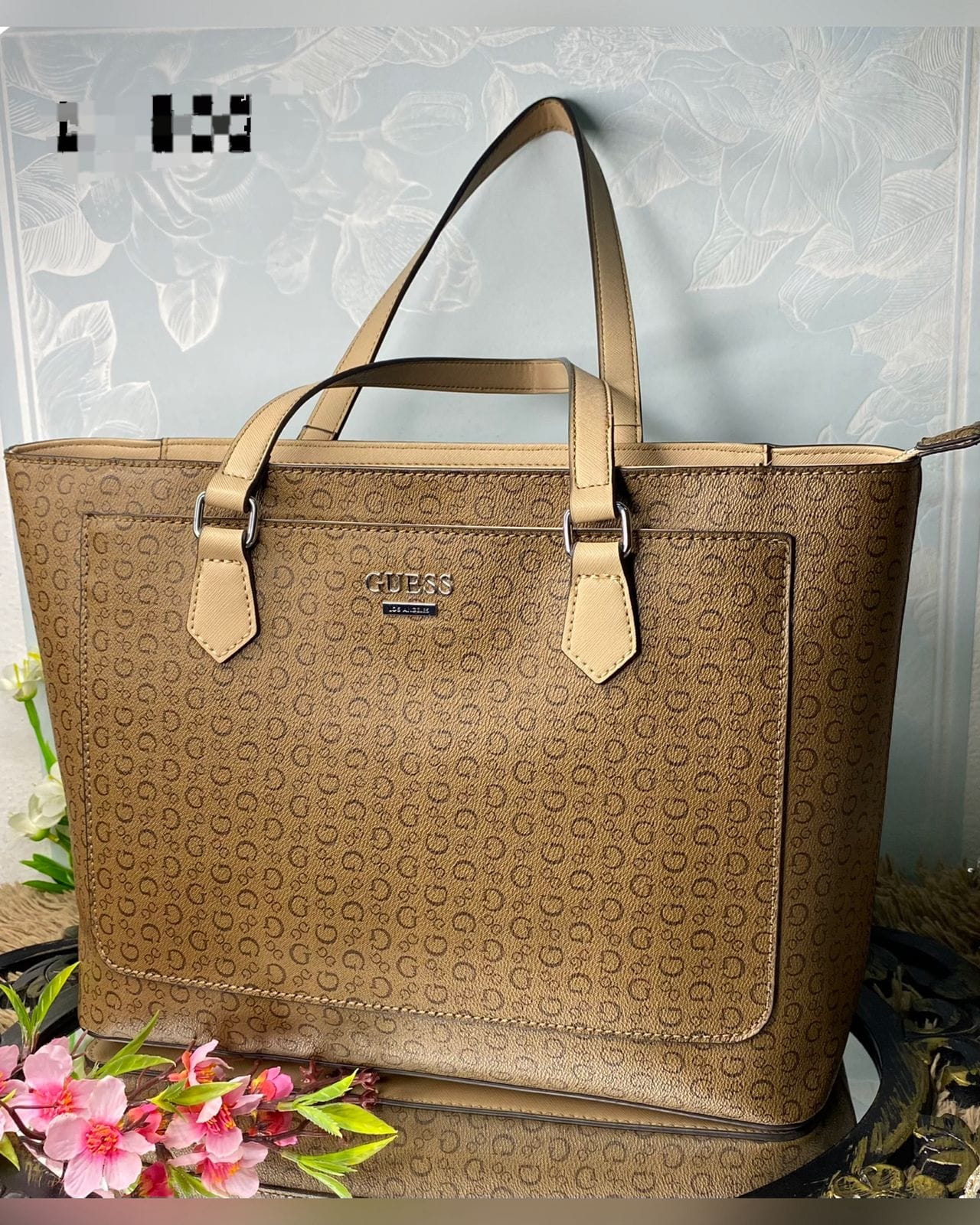 CARTERA GUESS GRANDE CAFE Y BEIGH