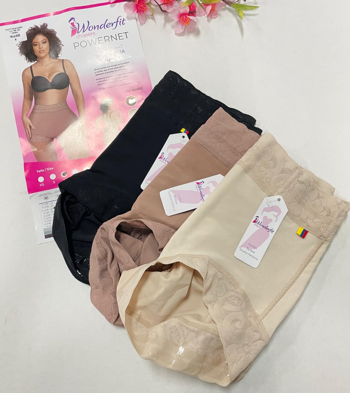 PANTY FAJA SHORT POWERNET COLOMBIANA
