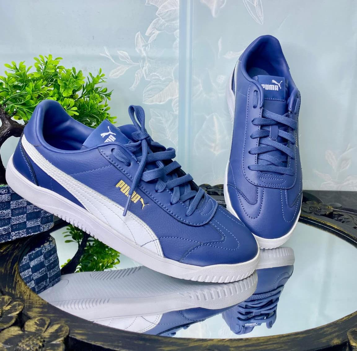 TENIS PUMA AZUL Y BLANCO