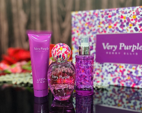 SET VERY PURPLE PERRY ELLIS EDP 3 PIEZAS