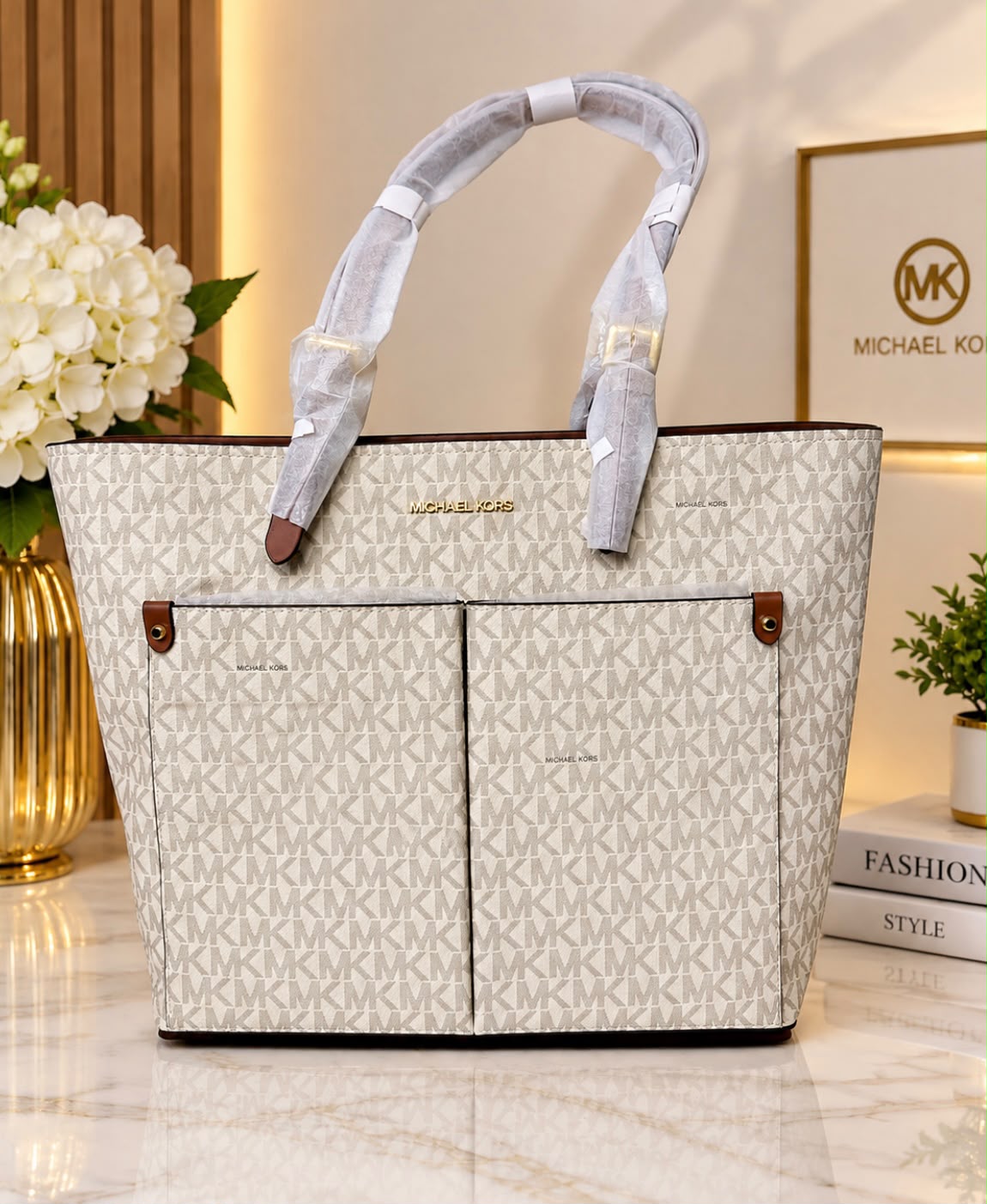 CARTERA MICHAEL KORS BLANCA